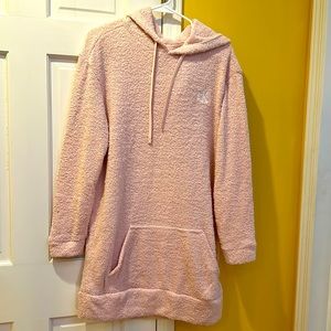 Calvin Klein light pink boucle long vintage sweatshirt, medium.